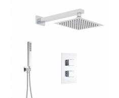 Kit Douche Thermostatique Encastrable Pommeau, Douchette & Mitigeur