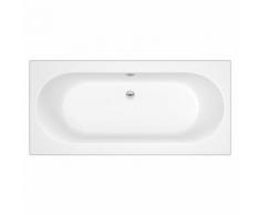 Grande Baignoire Rectangulaire 80x180cm Acrylique Blanc Design Moderne