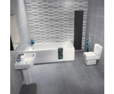 Ensemble de Salle de Bain Baignoire, Lavabo & Toilette WC Contemporain