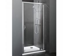 Porte Douche Pivotante Réversible Verre Sécurité Transparent 90x185cm