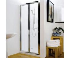 Porte Douche Pliante Ajustable 70cm Aluminium Chromé Verre Sécurité