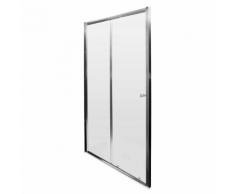 Porte de Douche Coulissante 120x195cm Hutton Verre Sécurité Moderne