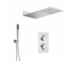 Kit Douche Encastrable Thermostatique Pommeau, Douchette & Mitigeur