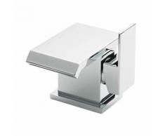 Mitigeur de Lavabo Art Laiton Massif Chromé Design Moderne Cubique