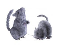 Décoration rat 14 cm Halloween Taille Unique