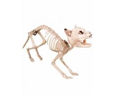 Décoration squelette de chat 60 cm Halloween Taille Unique