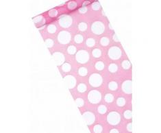 Chemin de table fuchsia à pois 5 m Taille Unique