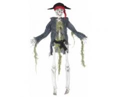 Décoration zombie pirate 42 cm Halloween Taille Unique
