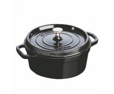 Cocotte ronde noir brillant 24 cm - Staub - Multicolore