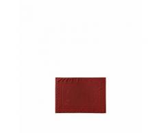 Tapis de bain La Mousseuse 100% coton peigné d'Egypte 1200 g/m² Rouge Descamps