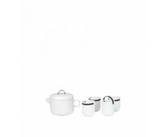 Set théière, 4 tasses et filtre à thé - Cookut - Noir