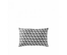 Coussin décoratif Escale 100% satin de coton Gris Descamps