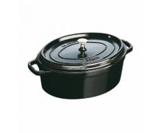Cocotte ovale noir brillant 31 cm - Staub - Multicolore