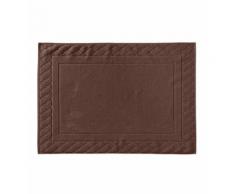 Tapis de bain La Mousseuse 100% coton peigné d'Egypte 1200 g/m² Marron Descamps