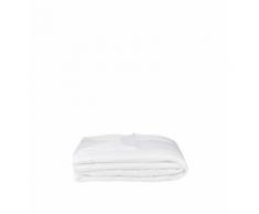 Couvre-lit matelassé Sublime 100% satin de coton peigné 110 fils/cm² - Descamps - Blanc