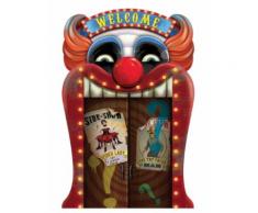 Décoration lenticulaire clown Halloween 46 x 31 cm Taille Unique