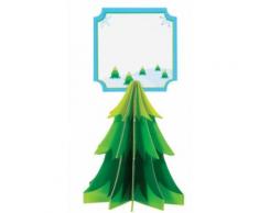 4 Marque-places sapin Noël Taille Unique