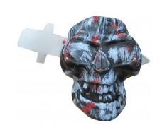 Décoration tête de mort avec couteau Halloween Taille Unique