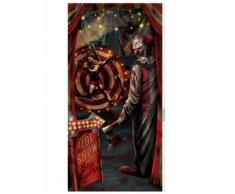 Décoration de porte clown Halloween 85 x 165 cm Taille Unique