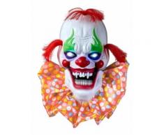 Décoration lumineuse et sonore clown effrayant 58 cm Halloween Taille Unique