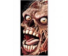Décoration de porte Zombie Halloween Taille Unique