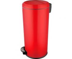 Essentielb ronde 30L Rouge à pédale - Poubelle manuelle