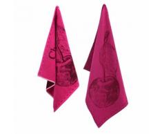 Set de 2 torchons de cuisine GEORGIA Rose