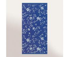 Serviette de toilette 50x100 cm 100% coton 480 g/m2 FLORAL Bleu