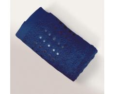 Serviette de toilette 50x100 cm 100% coton 550 g/m2 PURE POINTS Bleu Marine