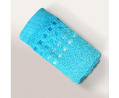 Serviette invité 33x50 cm 100% coton 550 g/m2 PURE PRIMAVERA Bleu Océan