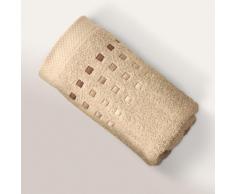 Serviette de toilette 50x100 cm PURE SQUARES Ecru 550 g/m2