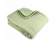 Couverture polaire 220x240 cm 100% Polyester 350 g/m2 TEDDY Vert Tilleul