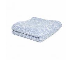 Serviette de toilette 50x100 cm BOLERO FLORAL Bleu 520 g/m2