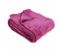 Couverture polaire 180x240 cm Microfibre 280 g/m2 APOLLO Violet Prune