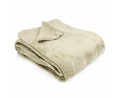 Couverture polaire 240x260 cm Microfibre 280 g/m2 APOLLO Marron Taupe