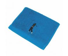 Serviette invite 33x50 cm 100% coton 550 g/m2 PURE GOLF Bleu Turquoise