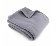 Couverture polaire 240x260 cm 100% Polyester 350 g/m2 TEDDY Gris Acier