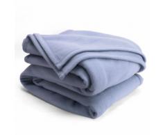 Couverture polaire 240x260 cm Isba, Myosotis - 100% Polyester 320 g/m2, traité non-feu