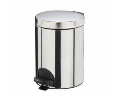 Poubelle métal à pédale - 5 litres