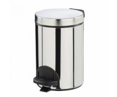 Poubelle métal à pédale - 3 litres
