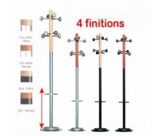 Porte manteaux bois et acier époxy Accueil 8 patères E8427