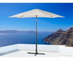 Parasol en métal - toile beige ronde - ø 267 cm - Varese