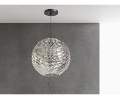 Lampe de plafond - suspension - plafonnier - luminaire nickel - Seine