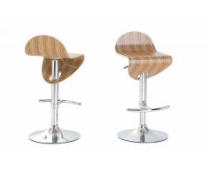 Tabouret de bar - couleur bois naturel - Liverpool