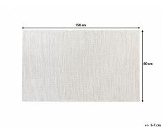 Tapis rectangulaire - gris - 80 x 150 cm - Saray