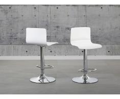 Chaise de bar - tabouret de bar - blanc - Valencia