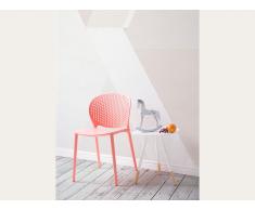 Chaise de jardin - Chaise rose - Chaise en plastique - Holmdel