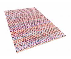 Tapis rectangulaire en coton - Tapis multicolore 140x200 cm - bariolé - Arakli