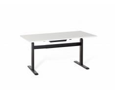 Bureau - Table de bureau - Electrique - Acier - 160x80 cm - Blanc et noir - Lift