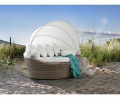Salon de jardin - Salon de plage - Panier en rotin marron clair - Sylt